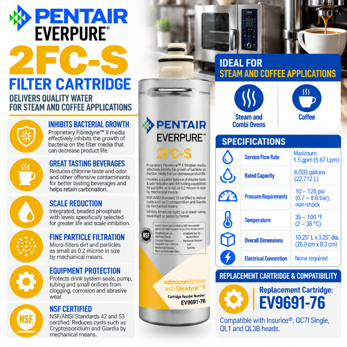 Everpure 2FCS Water Filter Cartridge EV969176