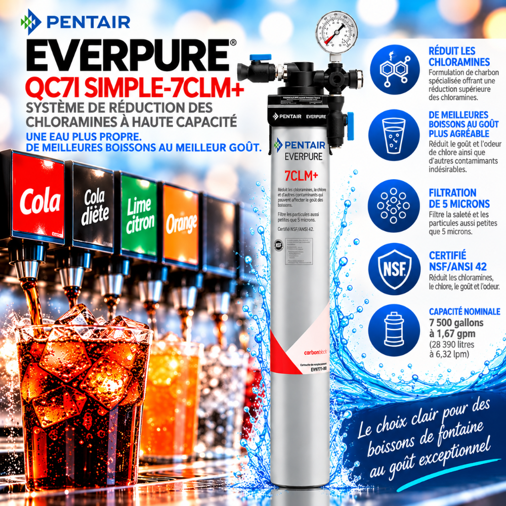 Everpure QC7i Single 7CLM+ Water Filter System for Chloramines EV977111