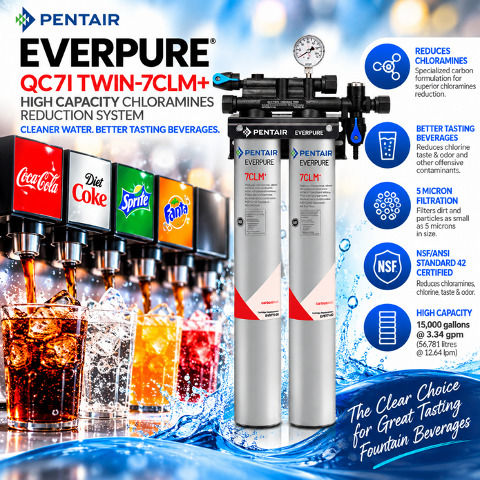 Everpure QC7i Twin 7CLM+ Water Filter System EV977112