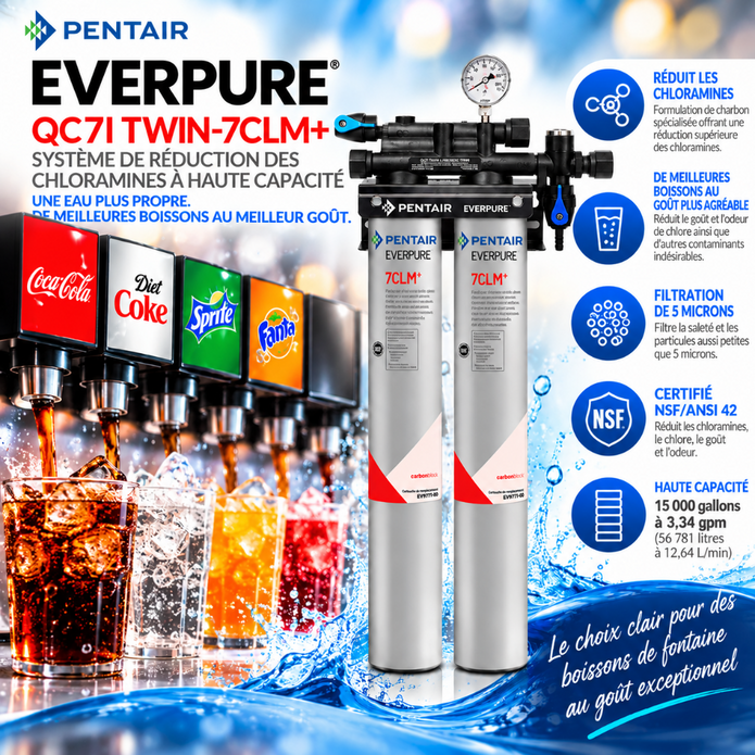 Everpure QC7i Twin 7CLM+ Water Filter System EV977112