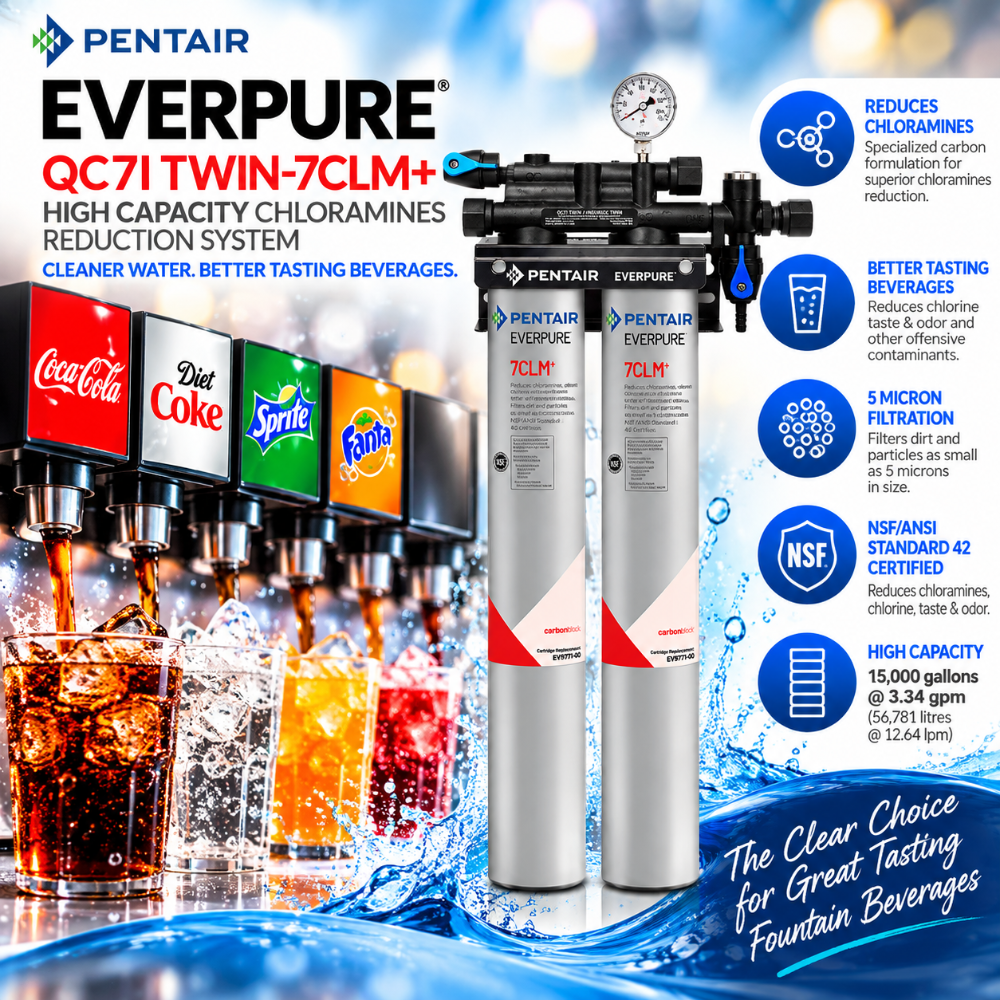 Everpure QC7i Twin 7CLM+ Water Filter System EV977112