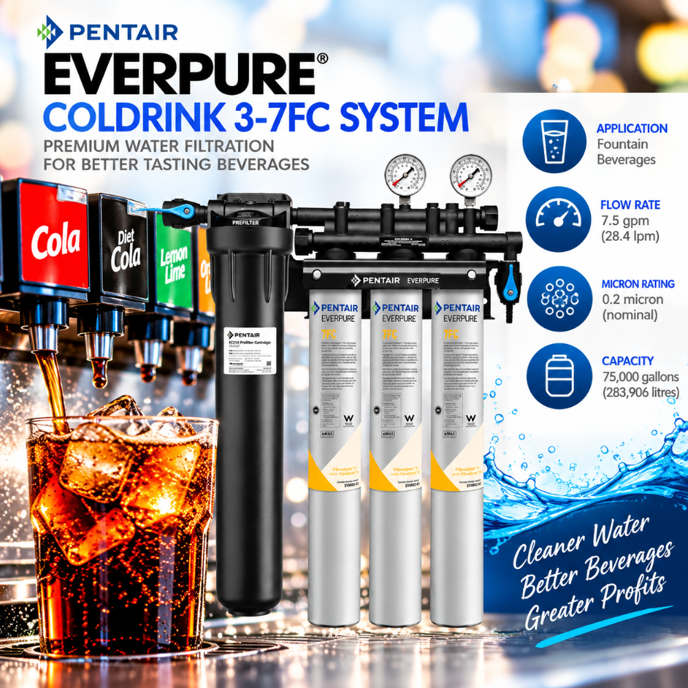 Everpure Coldrink 3-7FC Water Filter System for Fountain Pop EV932873, Everpure Coldrink 3-7FC Water Filter System | Efilters | Free shipping,Water Filter System
