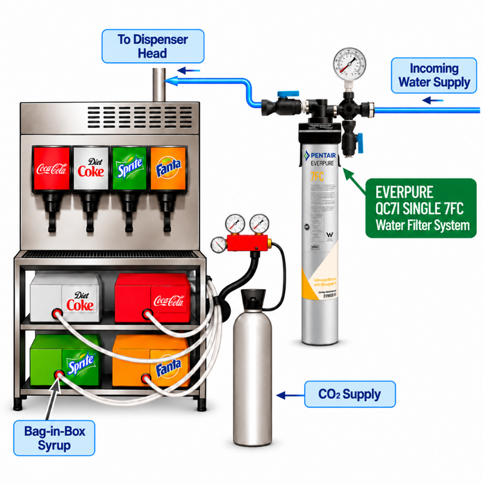Everpure QC7i Single 7FC Water Filter System EV920251