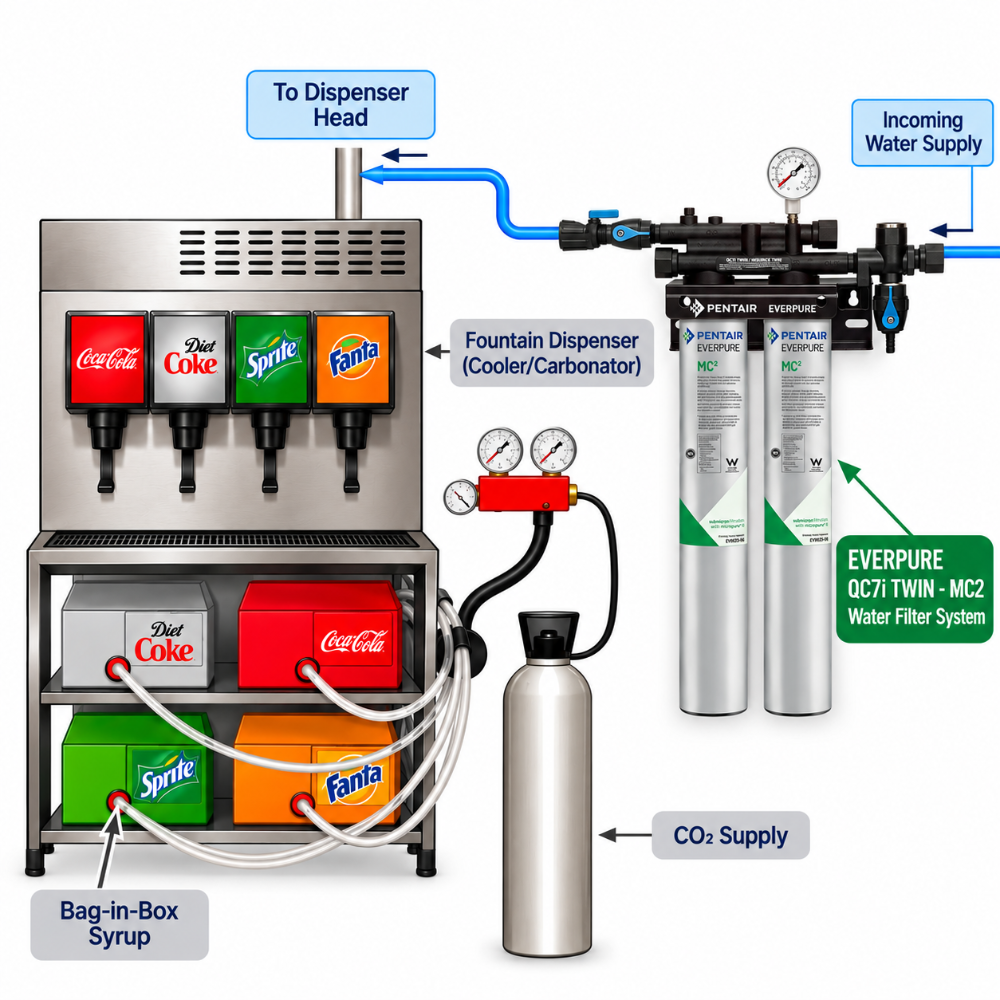 Everpure QC7iMC(2) Twin Water Filter System EV927502