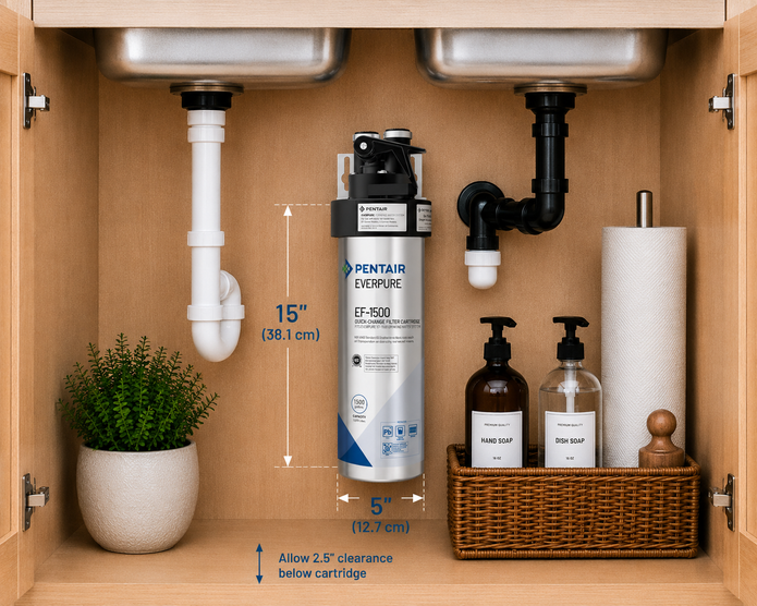 Everpure EF1500 'Full Flow' Drinking Water Filtration System EV985800 (Discontinued), Everpure EF-1500 Water Filter System | In stock, ships today,Water Filter System
