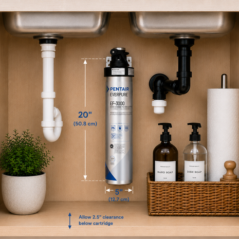 Everpure EF3000 Full Flow Drinking Water Filtration System EV985700