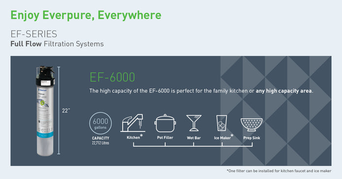Everpure EF-6000 Full Flow Drinking Water Filtration System