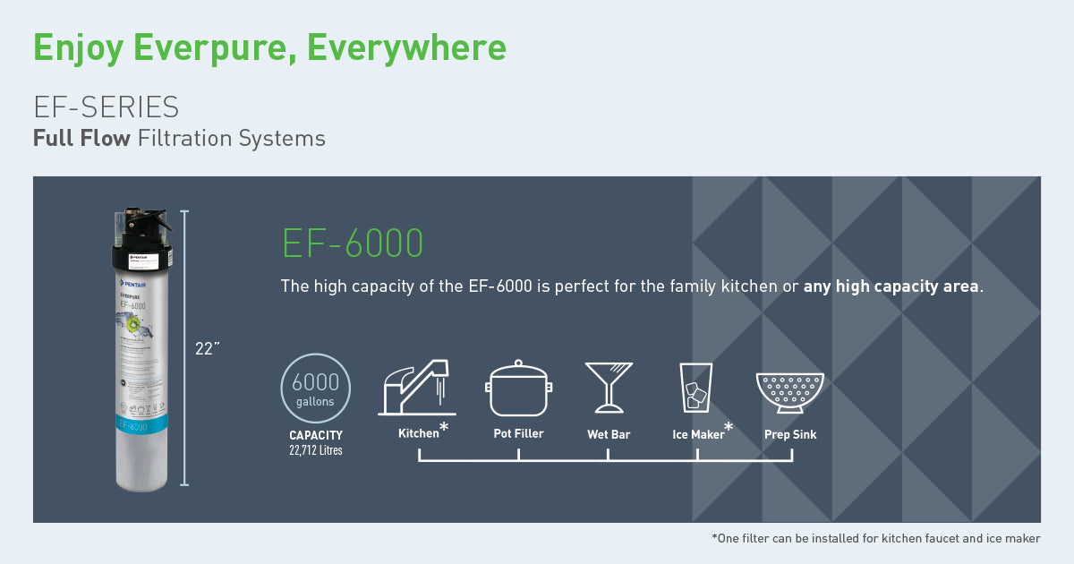 Everpure EF-6000 Full Flow Drinking Water Filtration System