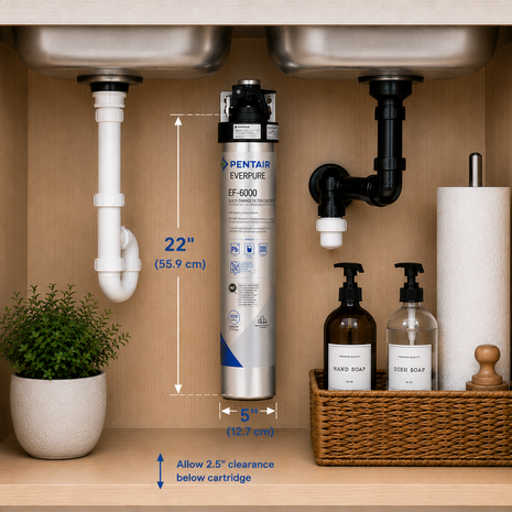 Everpure EF6000 Full Flow Drinking Water Filtration System