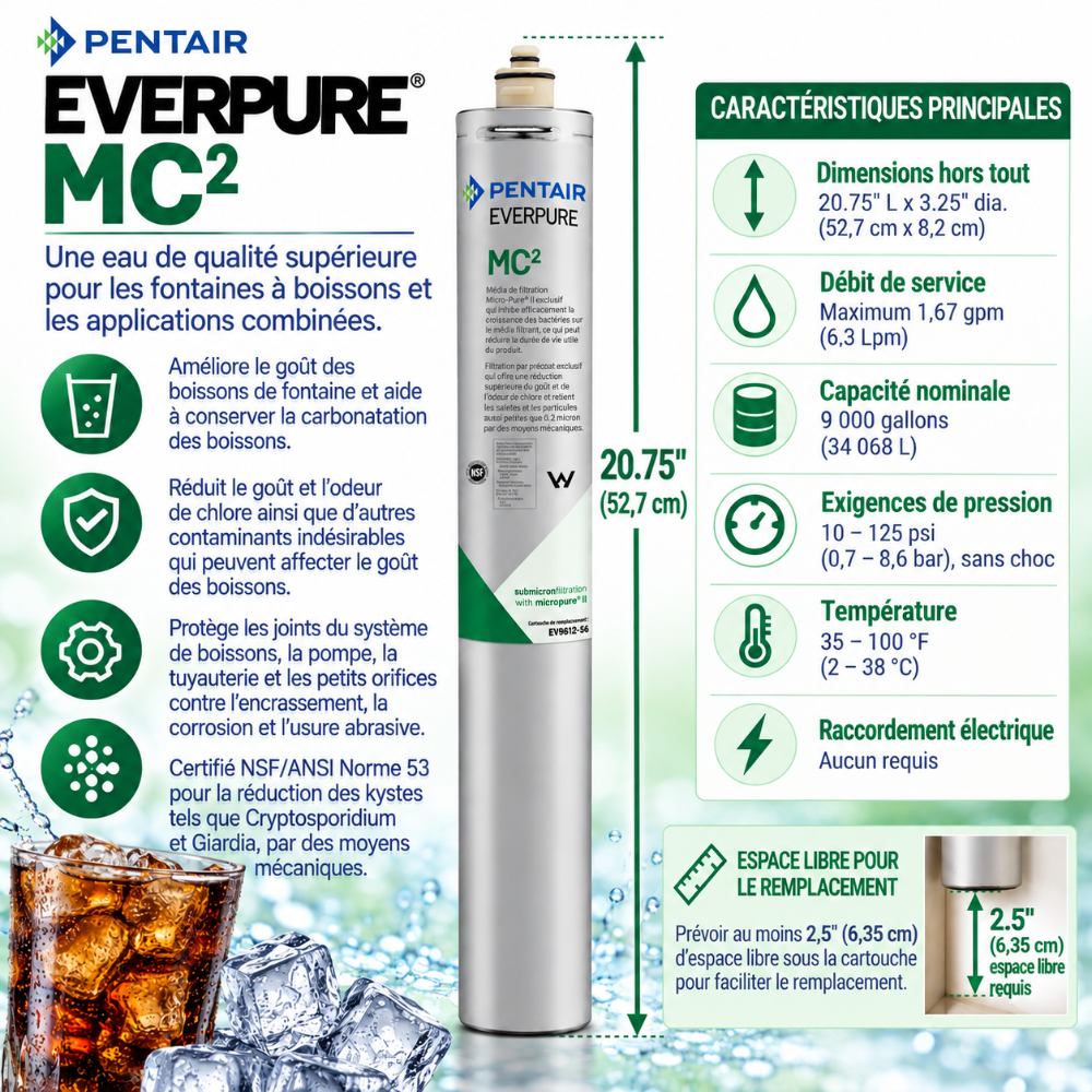 Everpure MC(2) Water Filter Cartridge EV961256