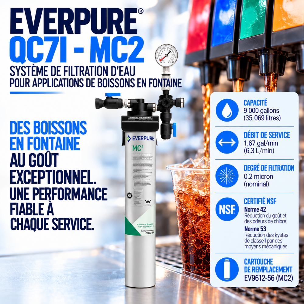 Everpure QC7iMC(2) Single Water Filter System EV927501, Everpure QC7i-MC Water Filter | Efilters | In stock free freight,Water Filter System