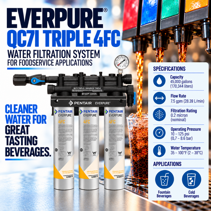 Everpure QC7i Triple 4FC Water Filter System EV920243