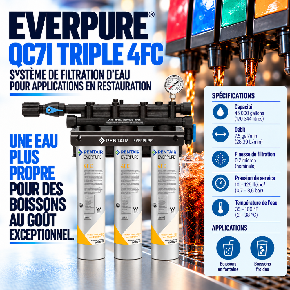 Everpure QC7i Triple 4FC Water Filter System EV920243