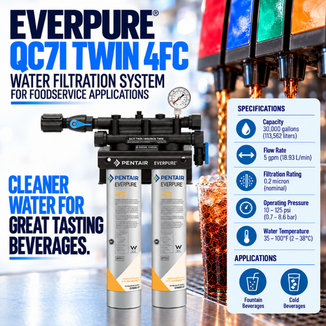 Everpure QC7i Twin 4FC Water Filter System EV920242