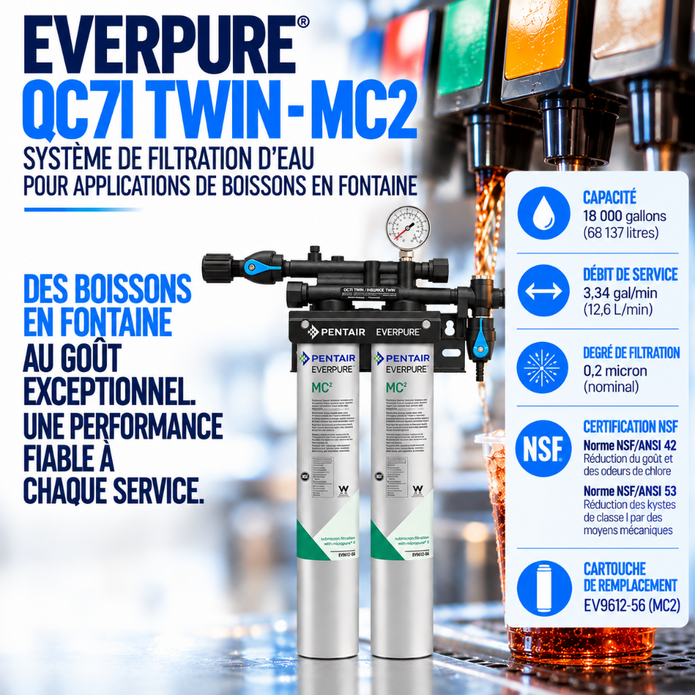 Everpure QC7iMC(2) Twin Water Filter System EV927502
