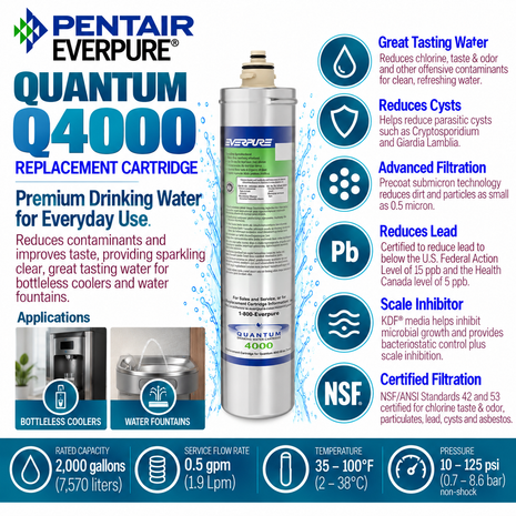 Everpure Quantum 4000 Water Filter Cartridge (Q4000)