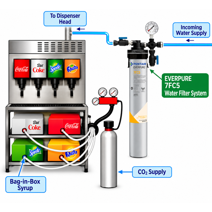 Everpure QC7i Single 7FC5 Water Filter System EV920231