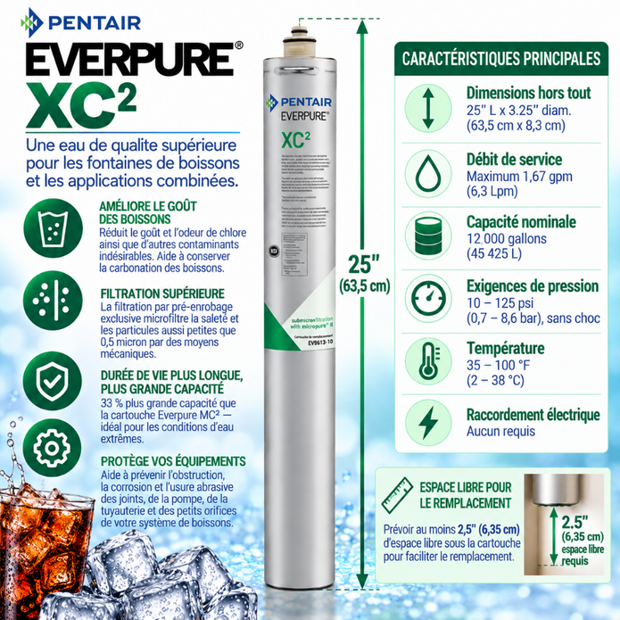 Everpure XC(2) Water Filter Cartridge EV961310