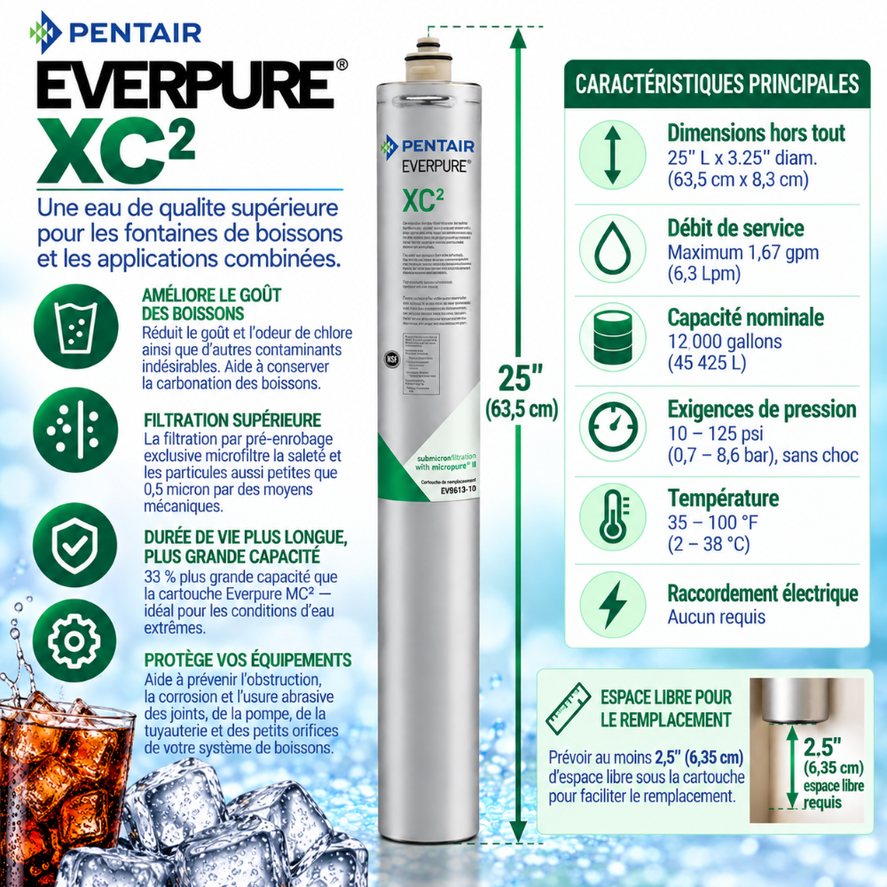 Everpure XC(2) Water Filter Cartridge EV961310