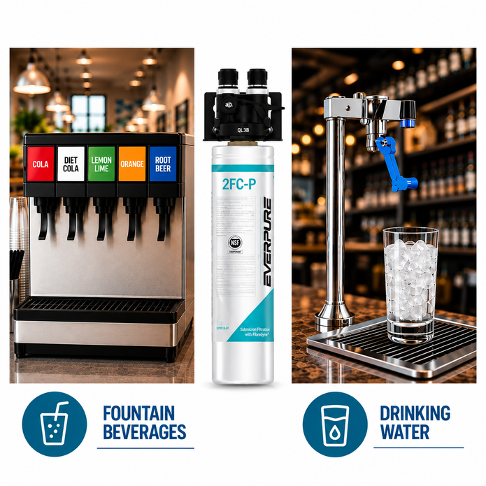 Everpure QL3B-2FCP Water Filtration System EV929800 (Forever Chemicals)