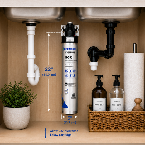 Everpure H300 Drinking Water Filtration System EV927076
