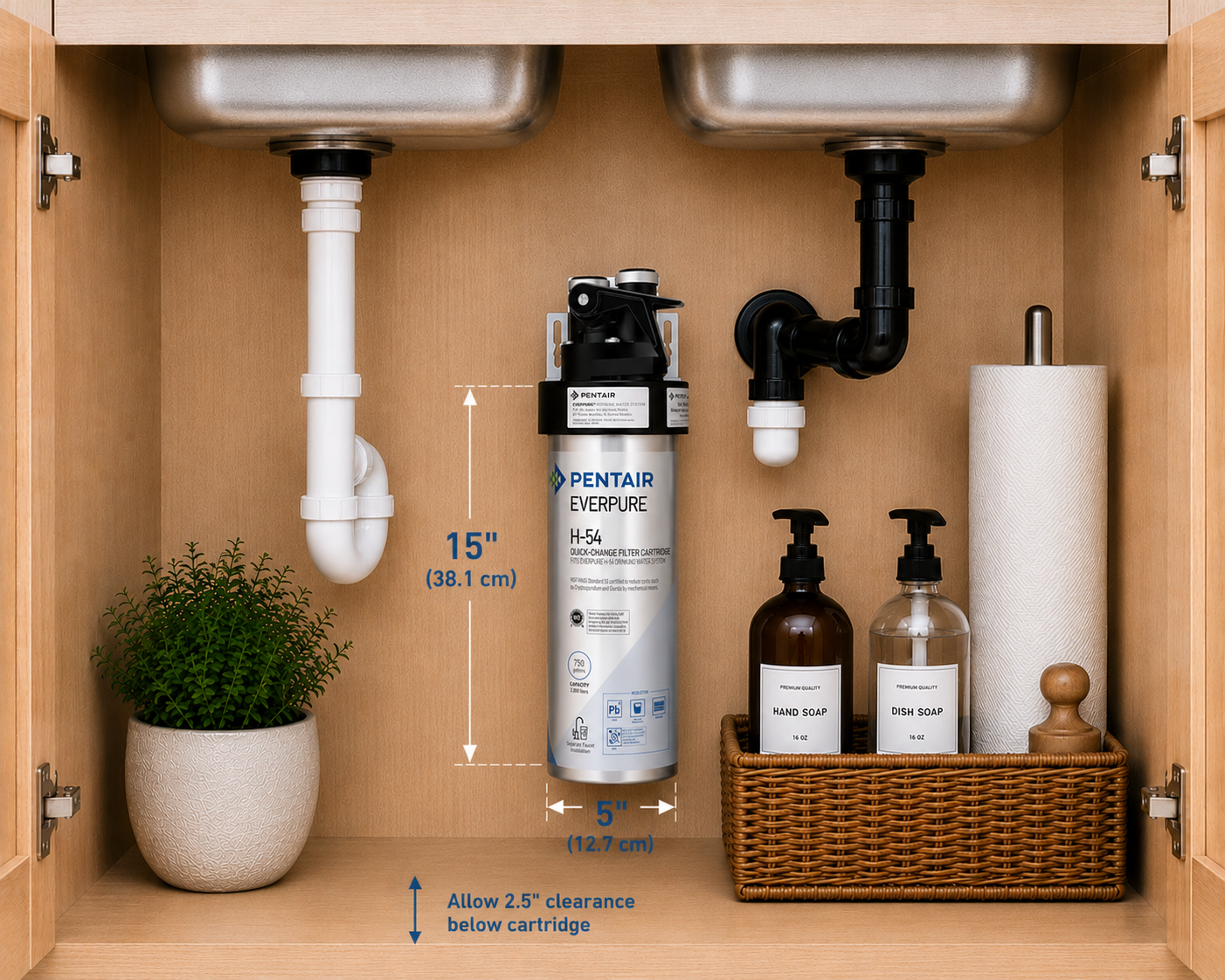 Everpure H54 Drinking Water Filtration System EV925267, Everpure H54 Water Filter System | Efilters | Free shipping In stock!,Water Filter System