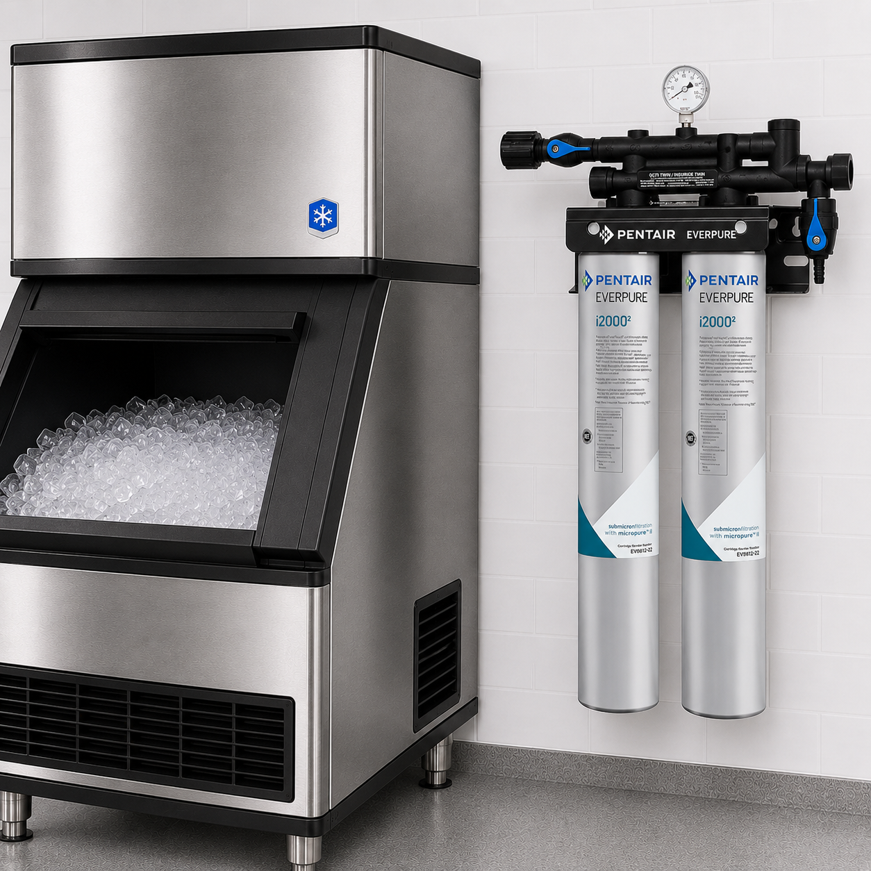 Everpure Insurice 2000(2) Twin Water Filter System for Ice EV932402, Everpure Insurice 2000 Twin Water Filter | Efilters | Free shipping!,Water Filter System
