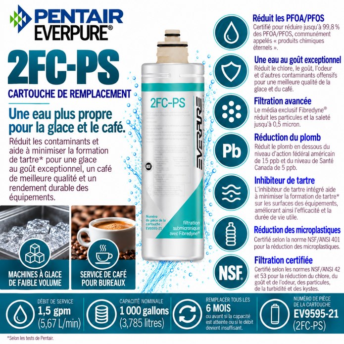 Everpure 2FCPS Water Filter Cartridge EV959521 (Forever Chemicals)