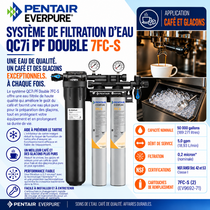 Everpure QC7i-PF Twin 7FCS Water Filter System EV932892
