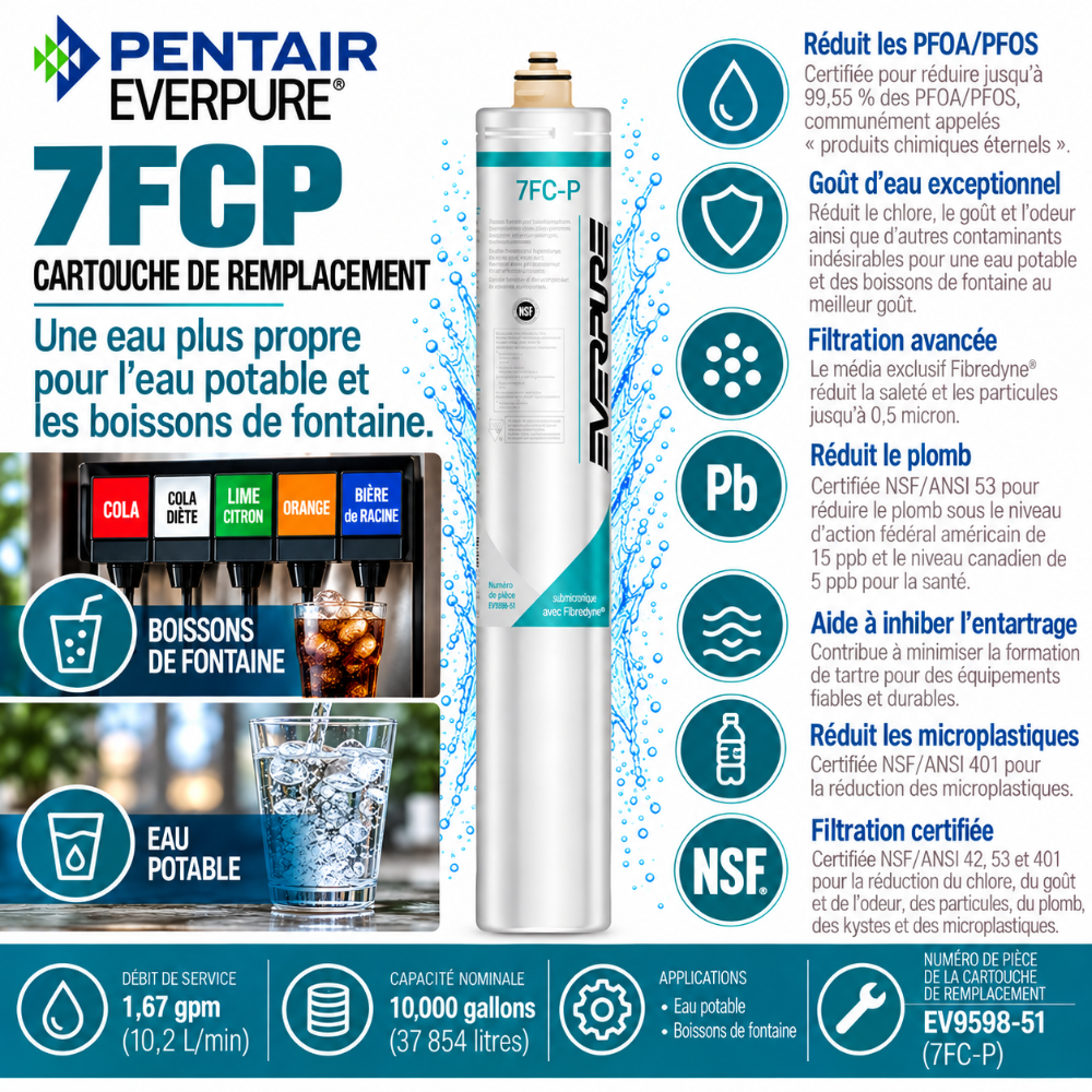 Everpure 7FCP Water Filter Cartridge EV959551 (Forever Chemicals)