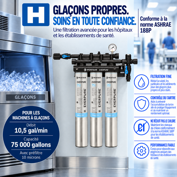 Everpure Insurice Triple 7SI Water Filter System for Ice EV932474
