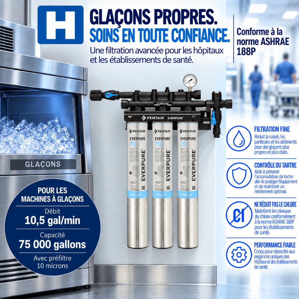 Everpure Insurice Triple 7SI Water Filter System for Ice EV932474