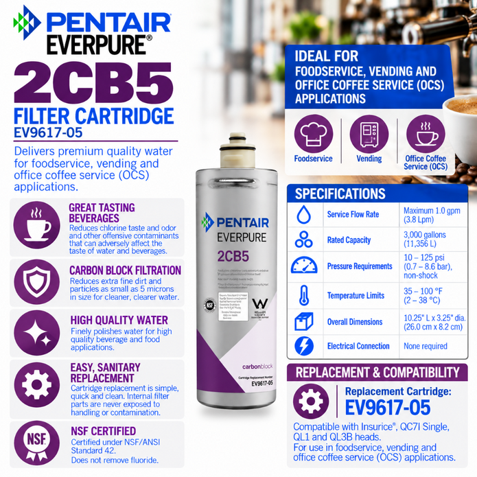 Everpure 2CB5 Water Filter Cartridge EV961705