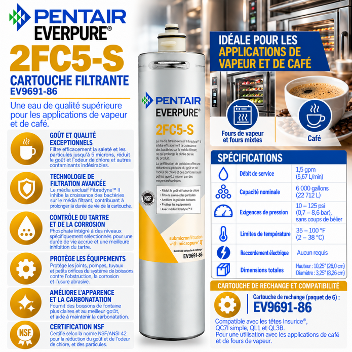Everpure 2FC5S Water Filter Cartridge EV969186