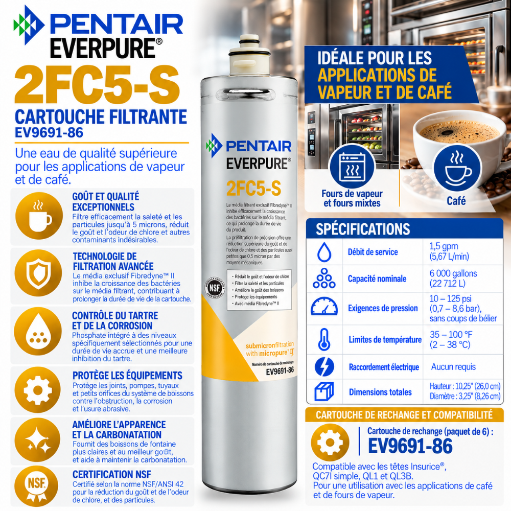 Everpure 2FC5S Water Filter Cartridge EV969186