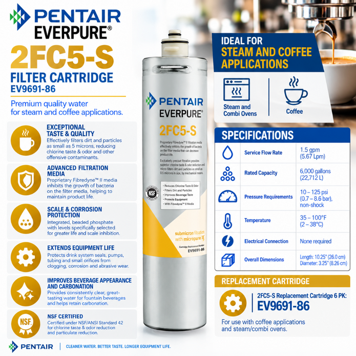 Everpure 2FC5S Water Filter Cartridge EV969186