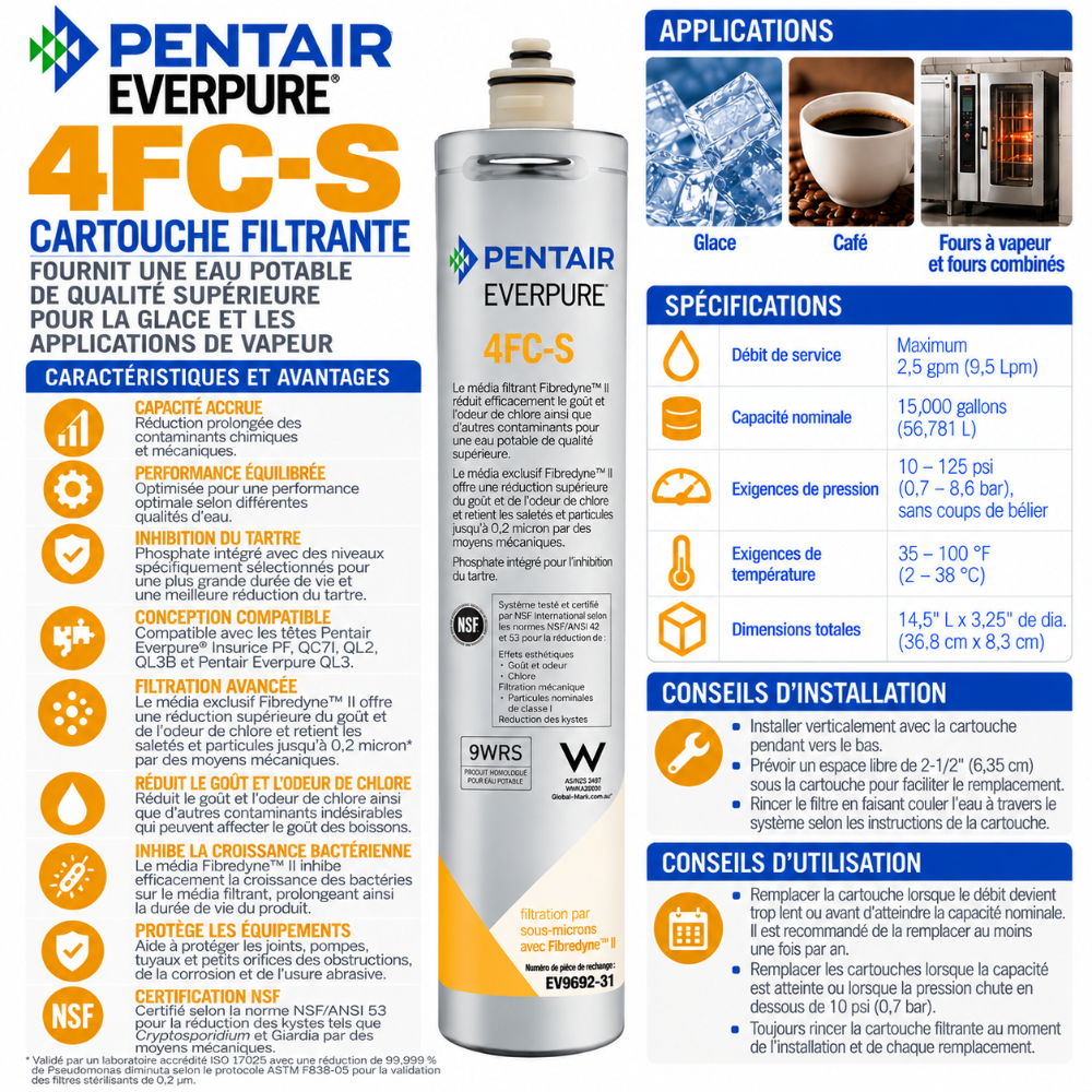 Everpure 4FCS Water Filter Cartridge EV969231