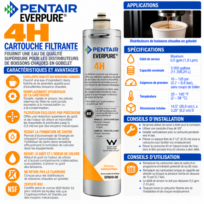Everpure 4H Water Filter Cartridge EV961100