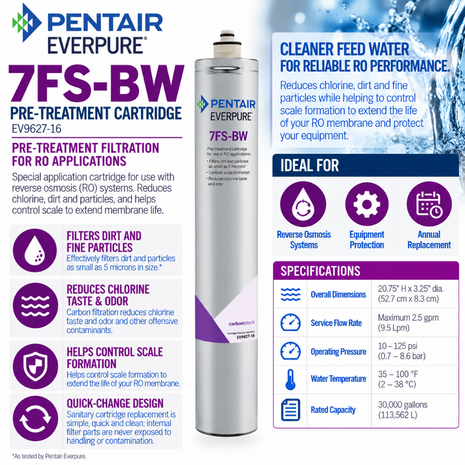 Everpure 7FSBW Water Filter Cartridge EV962716