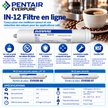 Everpure IN12 Inline Water Filter with 1/4