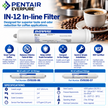 Everpure IN12 Inline Water Filter with 1/4