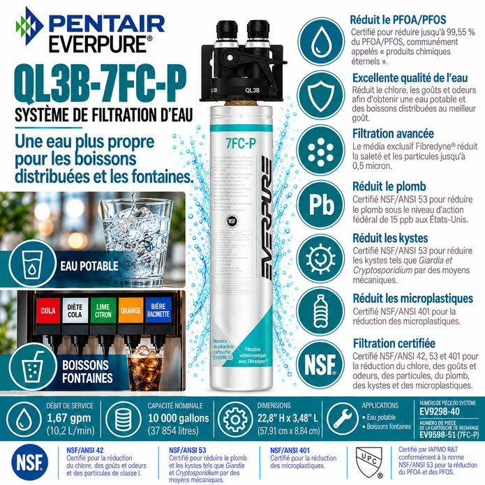 Everpure QL3B-7FCP System EV929840 (Forever Chemicals)
