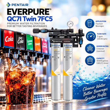 Everpure QC7i Twin 7FC5 Water Filter System EV920232