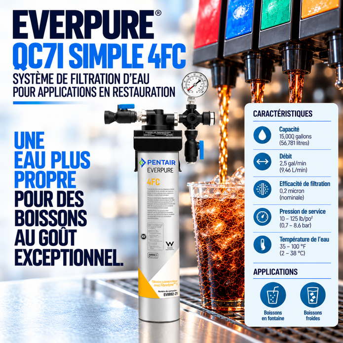 Everpure QC7i Single 4FC Water Filter System EV920241