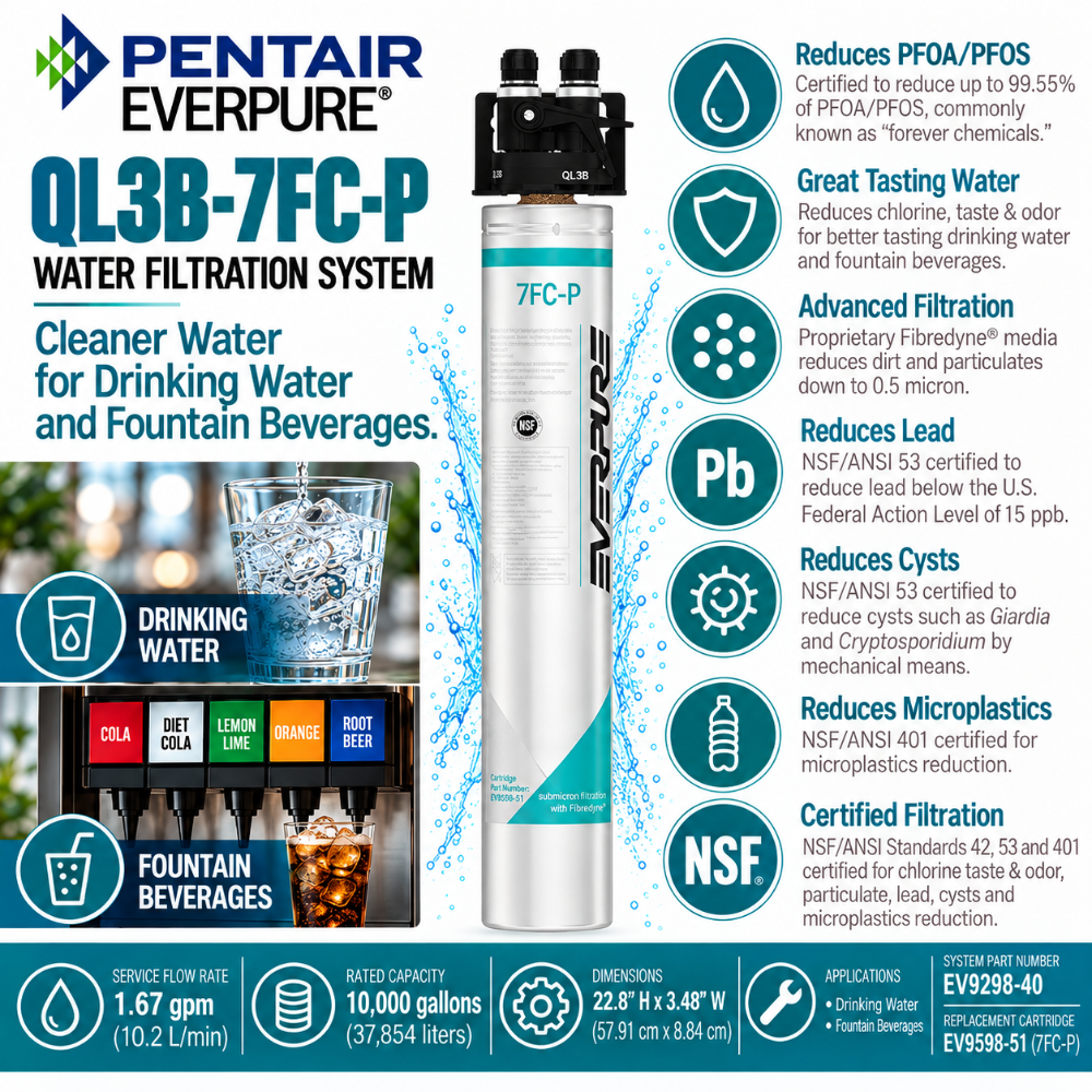 Everpure QL3B-7FCP System EV929840 (Forever Chemicals)