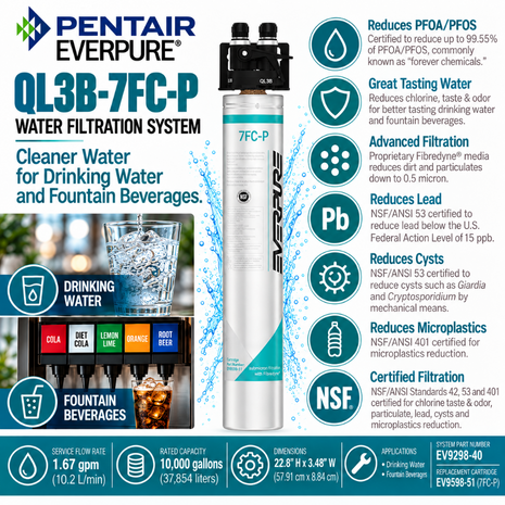 Everpure QL3B-7FCP System EV929840 (Forever Chemicals)