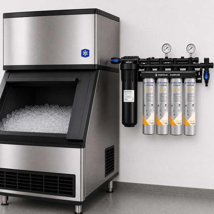 Everpure Insurice PF Quad 4FCS Water Filter System for Ice EV932744, Everpure Insurice PF Quad 4FCS Water Filter | Efilters | Free freight!,Water Filter System