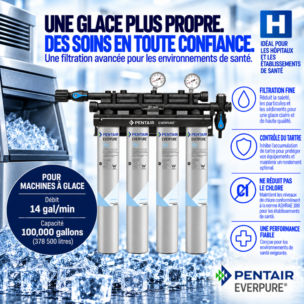 Everpure Insurice Quad 7SI Water Filter System for Ice EV932476, Everpure Insurice Quad 7SI Water Filter | Efilters | Free shipping!,Water Filter System