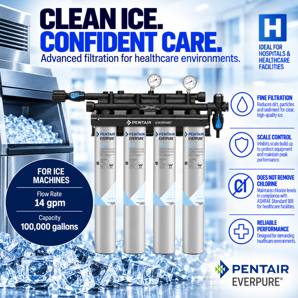 Everpure Insurice Quad 7SI Water Filter System for Ice EV932476, Everpure Insurice Quad 7SI Water Filter | Efilters | Free shipping!,Water Filter System