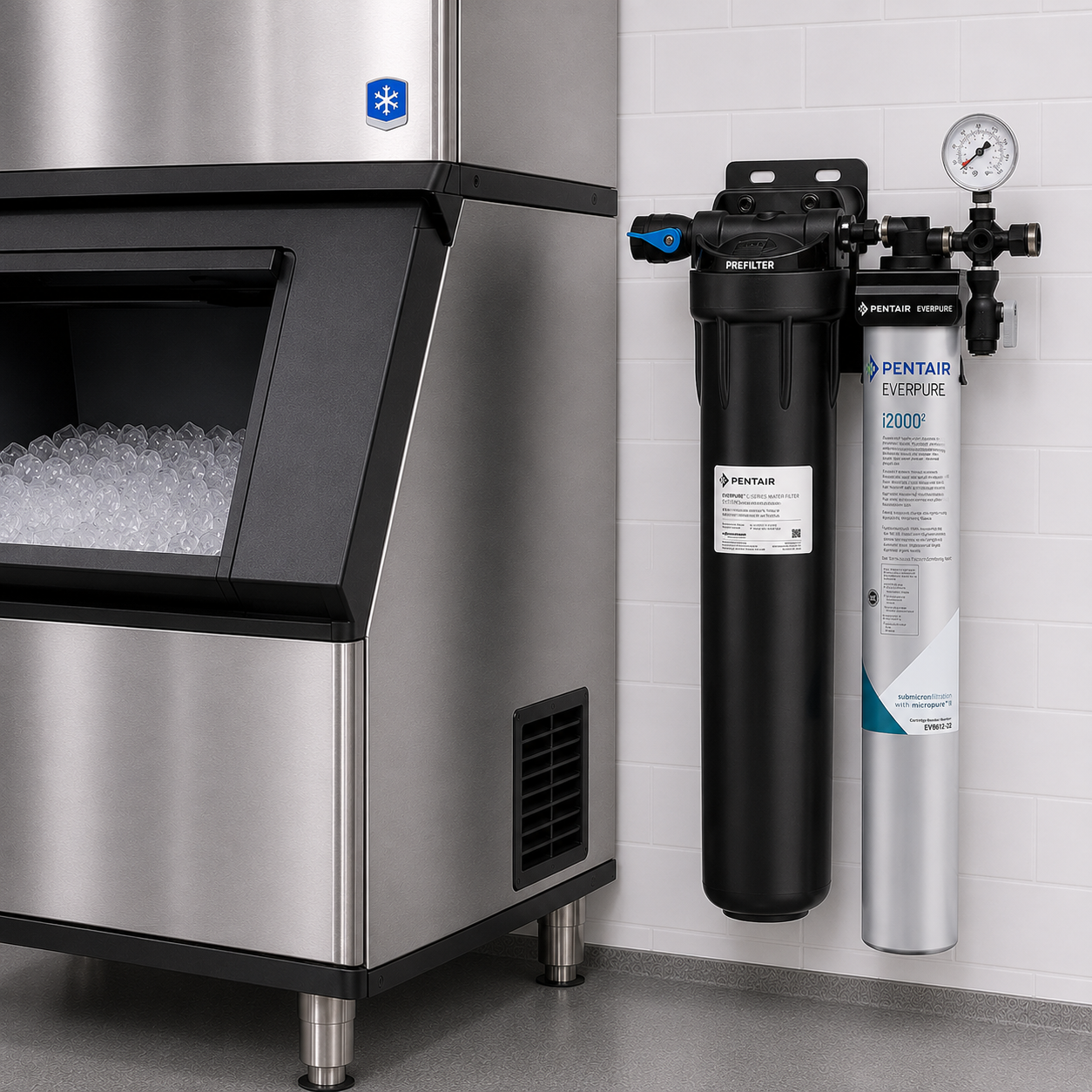 Everpure Insurice Single PF2000(2) Water Filter System for Ice EV932421, Everpure Insurice Single 2000 Water Filter | Efilters | Free freight,Water Filter System